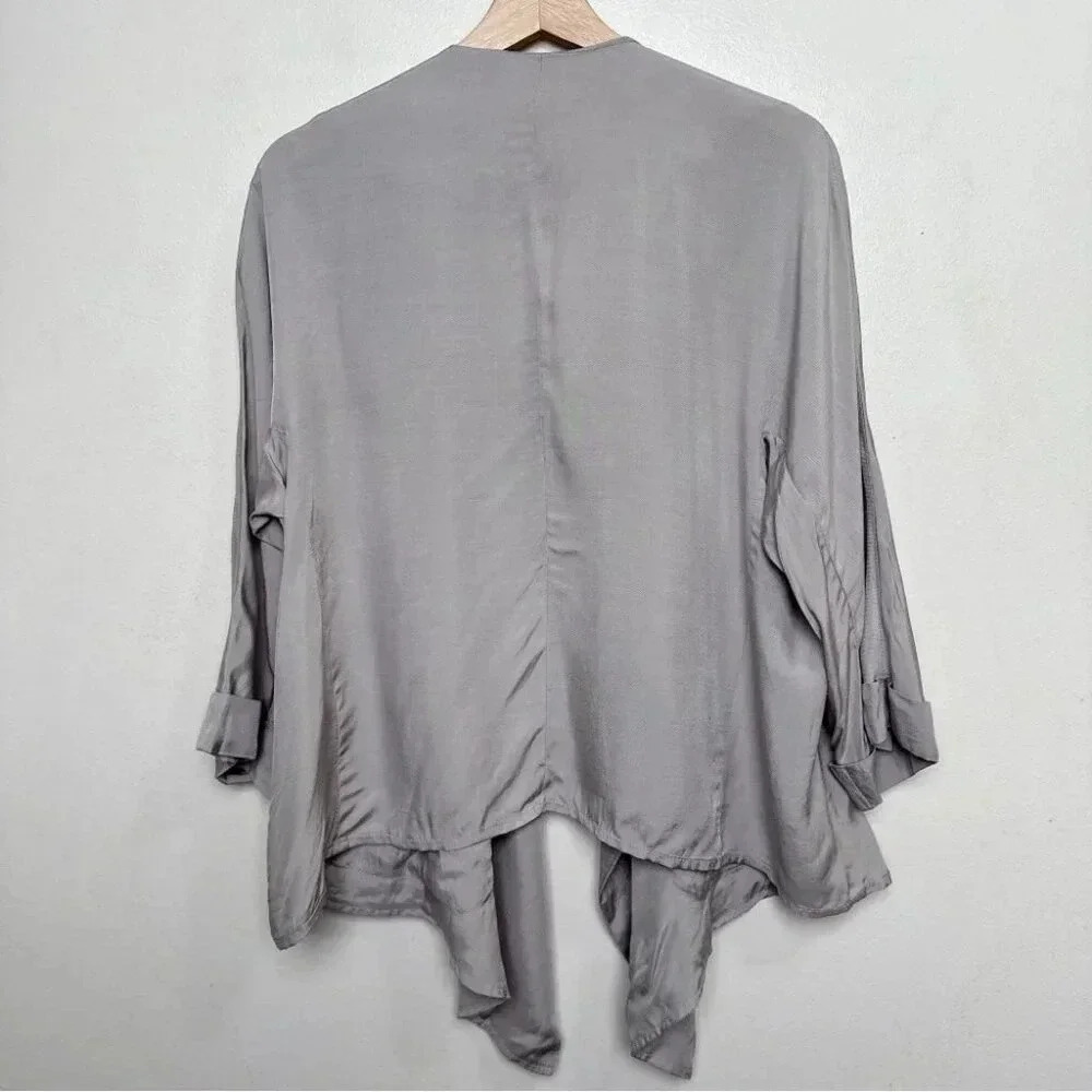 Club Monaco Womens Medium Drape Asymmetrical Jacket - Picture 14 of 14